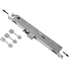 SERRATURA MONTANTE INFILARE ELETTRICA 6703 FEB  B.Q INOX F.MM 25 DM M2 TRIP+S...