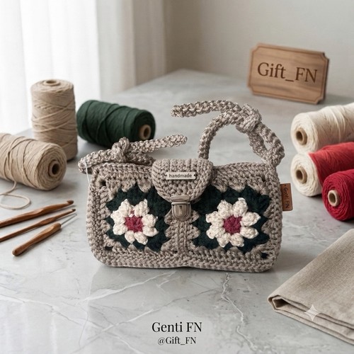 Borsa tracolla donna fatta a - a,