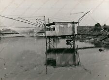 1972 LIDO DEGLI ESTENSI Marina Romea reti da pesca Comacchio Ferrara Foto