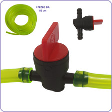 kit TUBO e RUBINETTO benzina 2 vie SERBATOIO carburatore 8mm trattore motozappa
