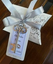 Bomboniere Chiavi Apribottiglie Metallo Matrimonio  Comunione Cresima Segnaposto