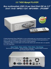 MAGNEX Box multimediale USB 2.0 per Hard Disk IDE da 3,5"HDD Mpeg4 PLAYER