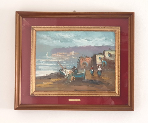 Quadro dipinto olio - su, tela