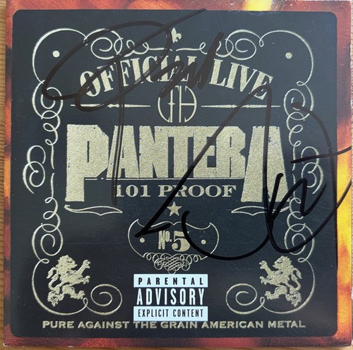 Pantera 101 proof signed - pantera,