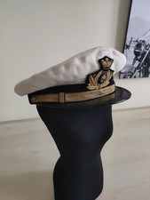 Italia Società Di Navigazione Genova Andrea Doria Berretto Bianco Da Ufficiale