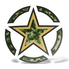 Sticker STELLA MILITARE US ARMY Adesivo Decal Casco Auto Moto Camper Custom Jeep