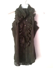 CAMICIA DONNA SENZA MANICHE ABBIGLIAMENTO MODA DONNA ESTIVA