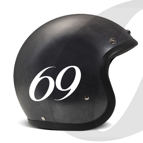 Adesivi numeri scelta moto - 2, a