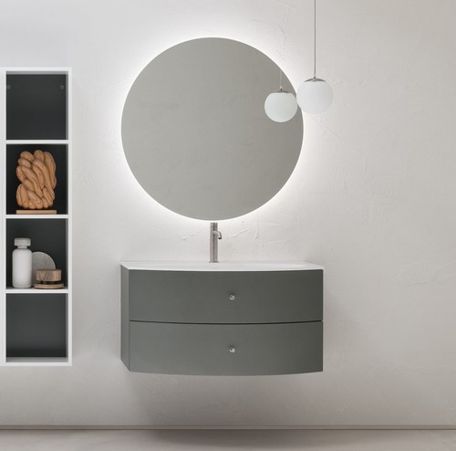 Mobile bagno curvo top - curvo, cm