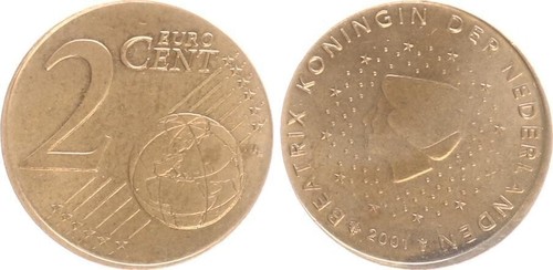 Olanda cent 2001 conio - cent,
