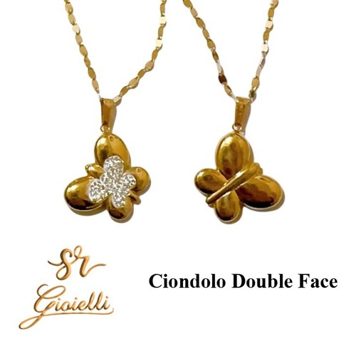 Collana specchiata oro 18kt - specchiata,