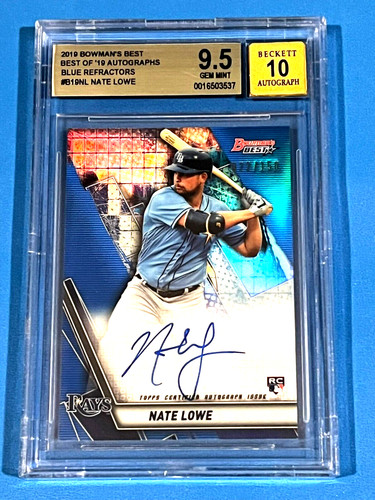 2019 bowman best nate lowe - bowman's,