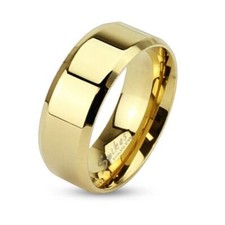 Anello bordi arrotondati oro