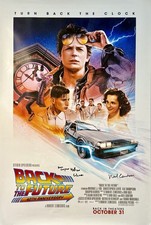 Poster originale Ritorno al Futuro firmato da Crispin Glover e Neil Canton SWAU