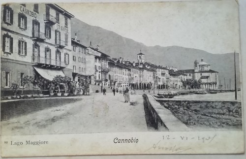 Cartolina cannobio lago - cannobio,