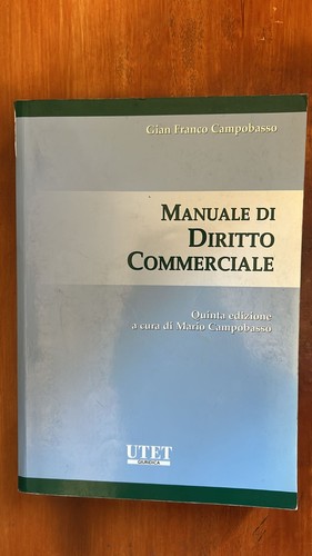 Manuale diritto commerciale - manuale, di