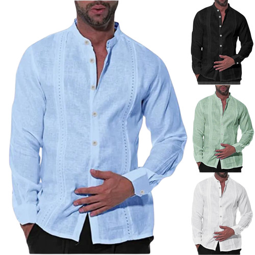 Camicia uomo manica lunga - , lino