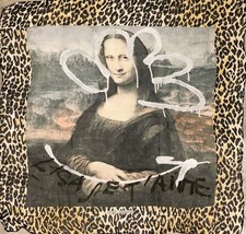 Foulard in seta vintage DOLCE&GABBANA "Monna Lisa"