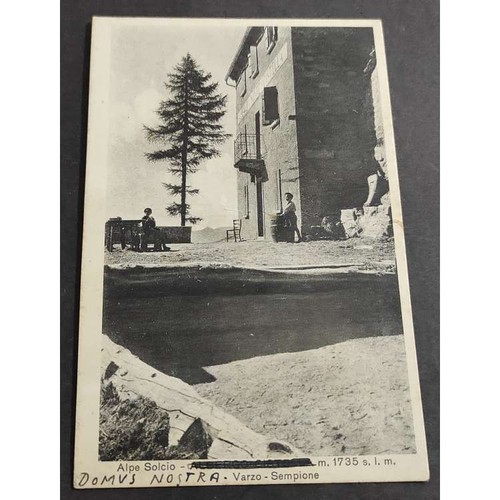 Cartolina alpe solcio - solcio, varzo