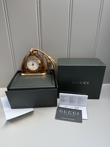 Gucci stirrup clock with - gucci,