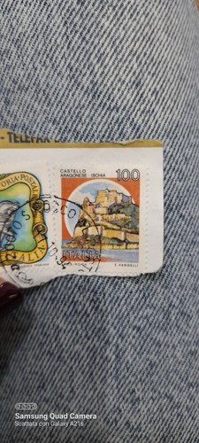 Francobollo 100 lire castello - francobollo,
