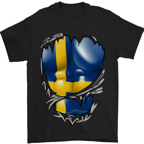 Shirt uomo svedese con - t-shirt,