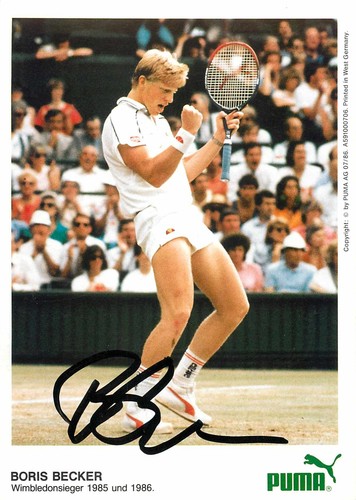 Autografo boris becker - boris,