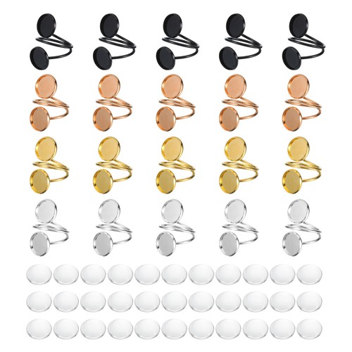 Round base rings 12mm with - 20,