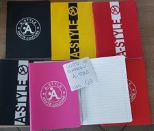 Q9 lotto stock quaderni A5 A-STYLE righe 10 pz scuola cartoleria 80 GR. 