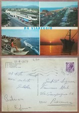 DA VIAREGGIO 1969 STAZIONE FERROVIARIA - VIALE A MARE - SPIAGGIA - TRAMONTO