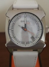 OROLOGIO BREIL tribe DONNA CASSA ACCIAIO CINTURINO PELLE 