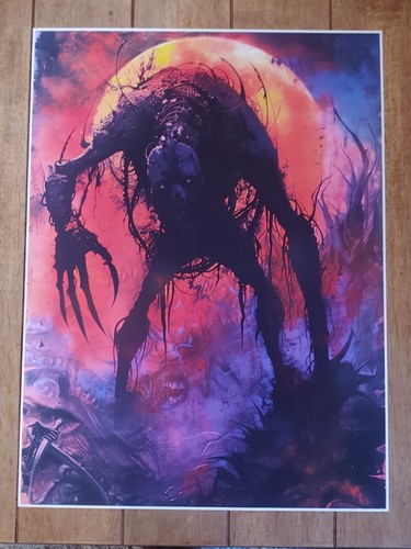 Horror creature poster - horror,