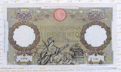 100 lire roma guerriera - lire, (b.i.)