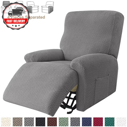 Jacquard stretch recliner sofa - jacquard,