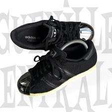 Rare Adidas Superstar Metal Toe Pony Hair Années 80 Noir - taille EU 37⅓