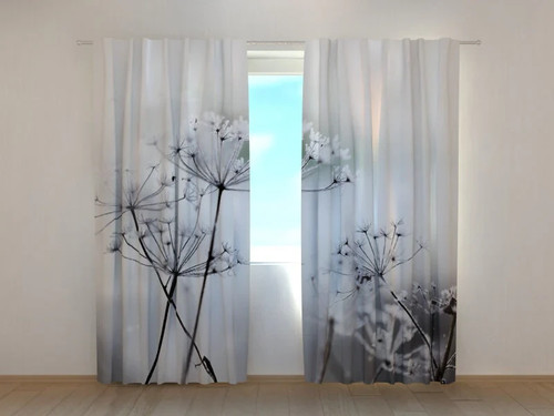 Tende fiori ghiacciati - tende,