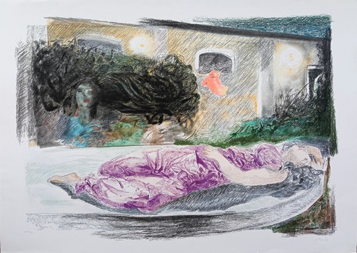 Ennio calabria litografia - calabria,