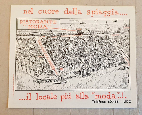 Biglietto ristorante moda - biglietto,