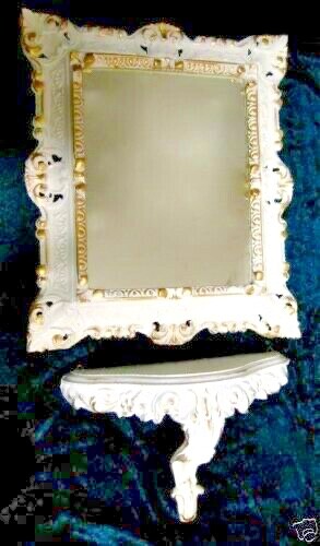 Specchio parete con ripiano - specchio,