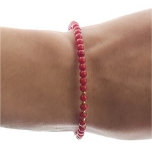 Bracciale Braccialetto Semirigido Donna Corallo Oro Giallo 18 Kt Carati Ct 750