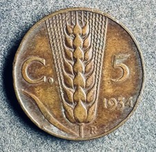 5 Centesimi 1934 R Italia