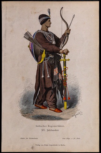 1880ca arciere indiano - -,