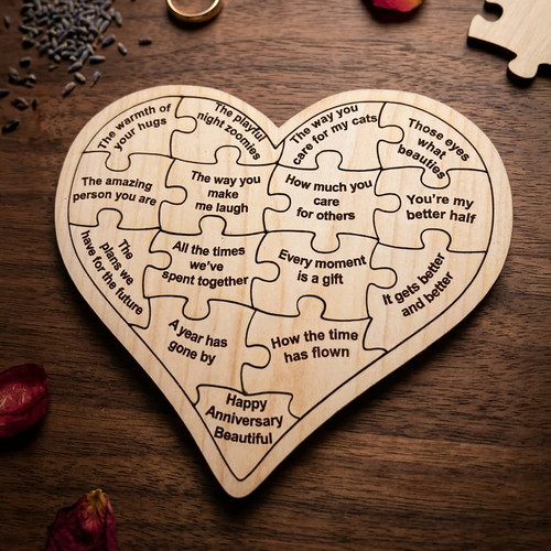 Puzzle cuore personalizzato - cuore,