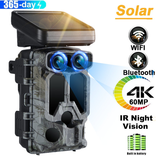 Telecamera solare uhd wifi - solare, 4k