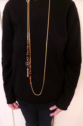 Collana lunga vintage con - , 2