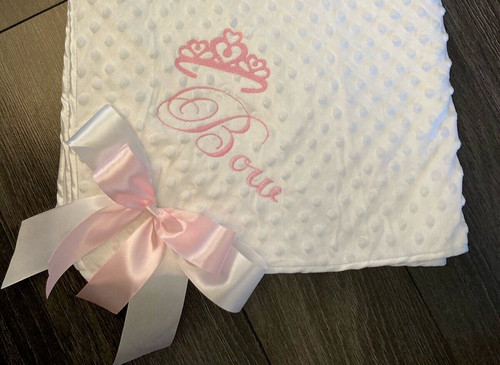 Coperta neonato ricamata - coperta,