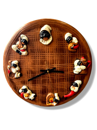 Orologio terracotta con - in,