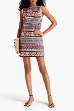Abito in maglia Missoni cotone zig-zag uncinetto paillettes chevron glitter t...