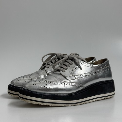 Scarpe derby prada argento - derby,