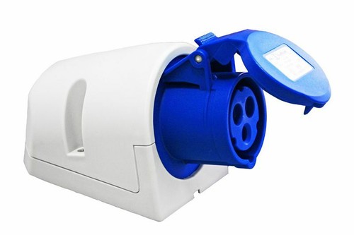 Presa esterna cee 230v - presa, blu